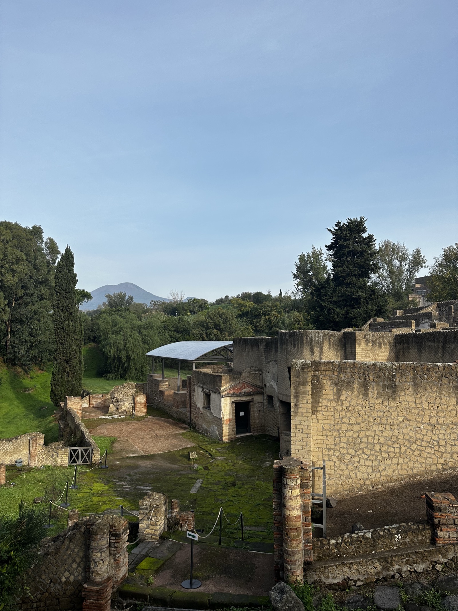 A picture Joyce took of the ruins of Pompeii in Italy